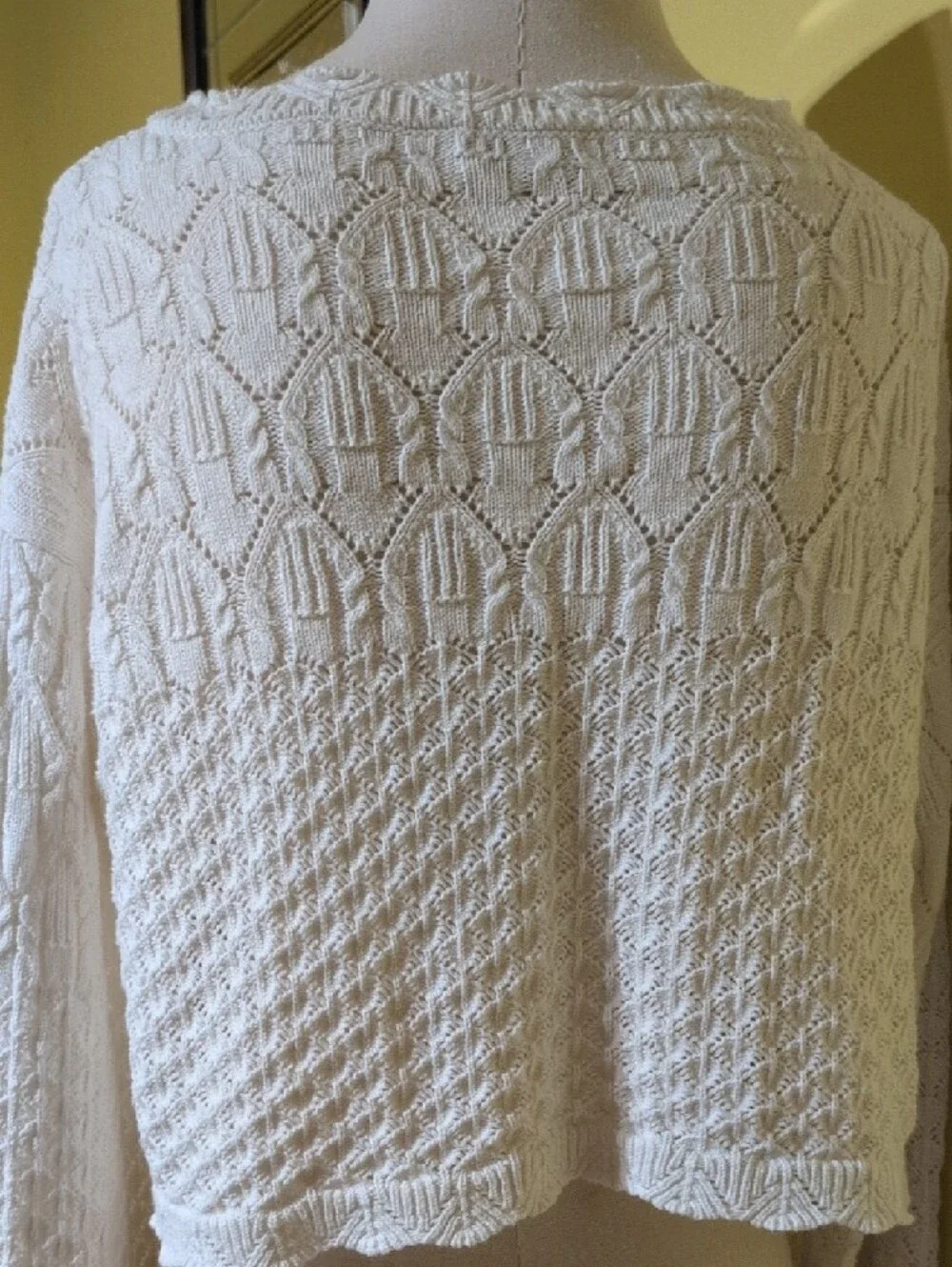 Sincerly Jules Cream Knit Button-Front Cardigan - Picture 7 of 10